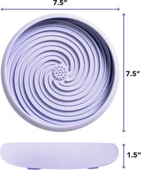 Awoo BPA-Free Silicone Slow Feeder Dog Bowl, Large: 2.5-cup, Periwinkle slide 2 of 9