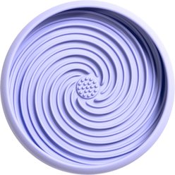 Awoo BPA-Free Silicone Slow Feeder Dog Bowl, Large: 2.5-cup, Periwinkle