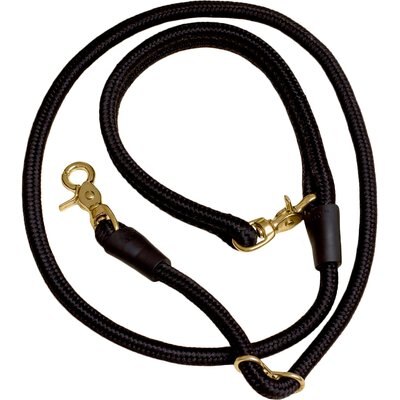 Awoo Awoo City Standard Dog Leash, 5-ft long, Black