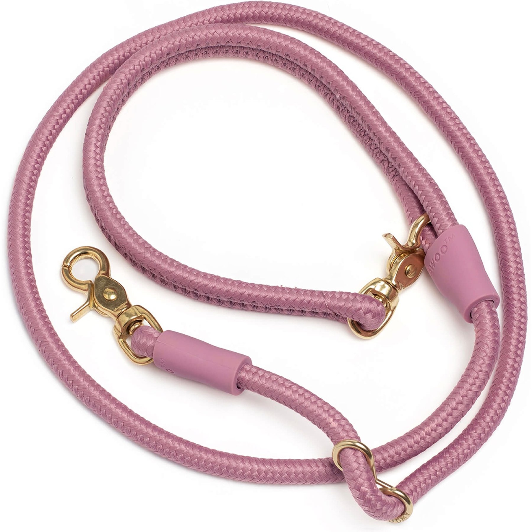 Awoo City Standard Dog Leash, 5-ft long, Mauve
