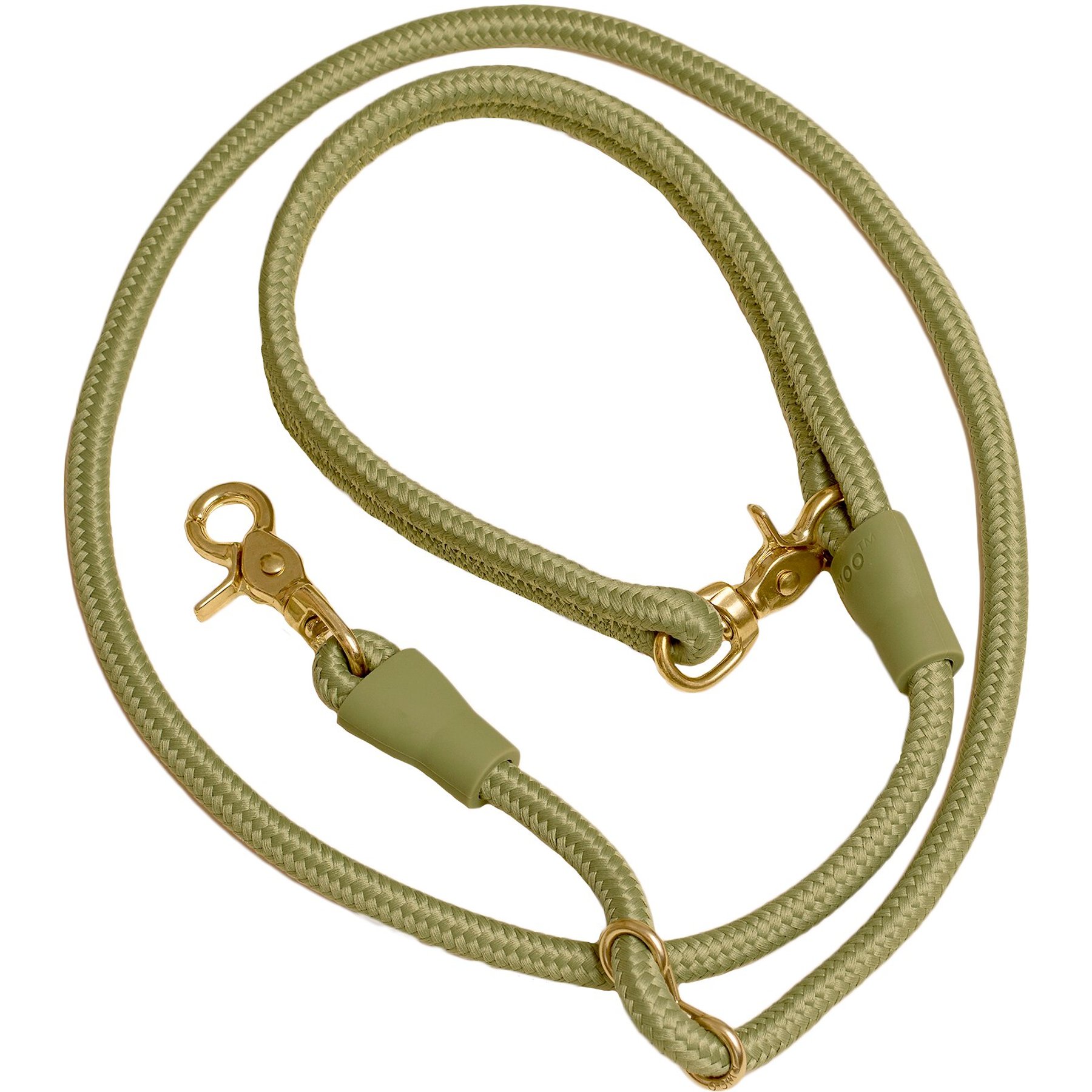 Awoo City Standard Dog Leash, 5-ft long, Olive