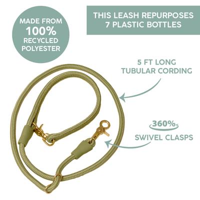 Show full view: Awoo City Standard Dog Leash, 5-ft long, Olive slide 9 of 9