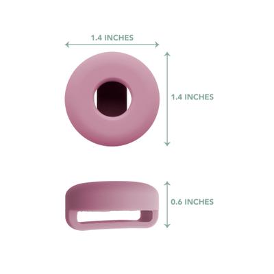 Show full view: Awoo Fetch! AirTag Holder for Dog Collar, 2 count, Mauve slide 2 of 6