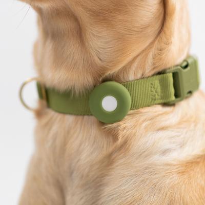 Show full view: Awoo Fetch! AirTag Holder for Dog Collar, 2 count, Navy slide 4 of 9