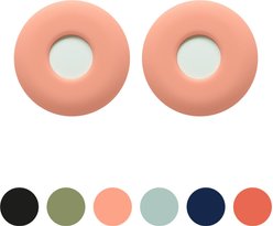 Awoo Fetch! AirTag Holder for Dog Collar, 2 count, Peach