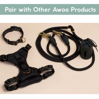 Show full view: Awoo Huggie Front Clip Dog Harness, Black, X-Small slide 9 of 10