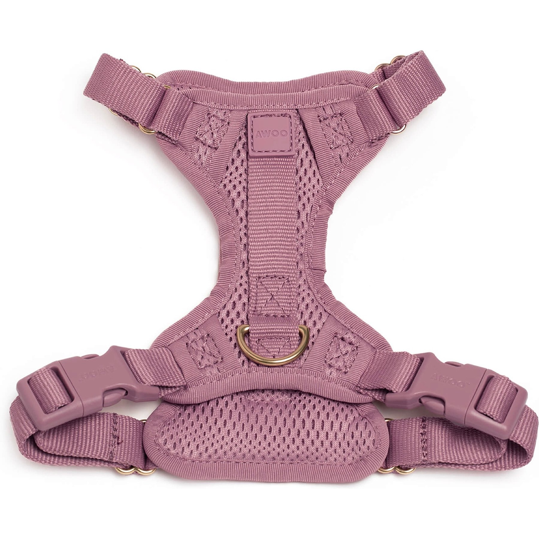 Awoo Huggie Front Clip Dog Harness, Mauve, X-Small: 12.5 to 15.5-in chest
