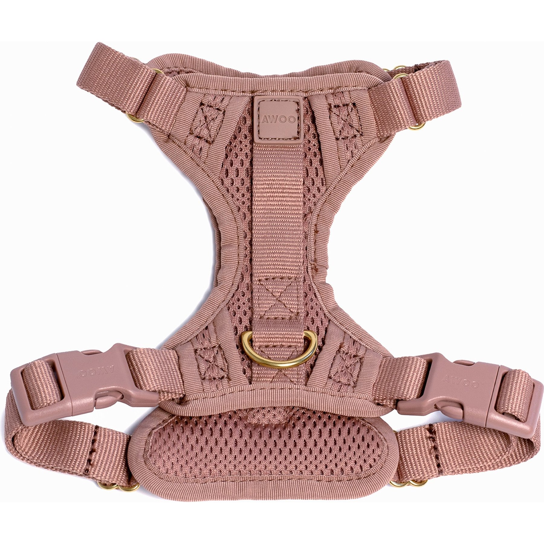 Awoo Huggie Front Clip Dog Harness, Mocha, Large: 25 to 38.5-in chest