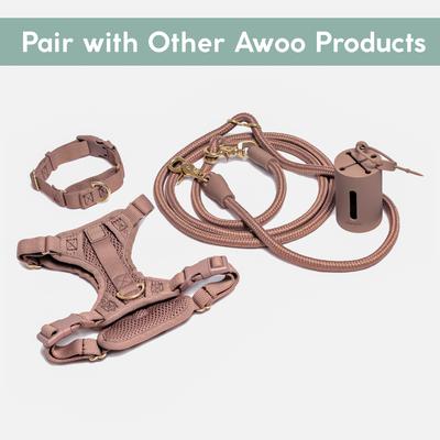 Show full view: Awoo Huggie Front Clip Dog Harness, Mocha, Large: 25 to 38.5-in chest slide 4 of 6