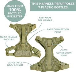 Awoo Huggie Front Clip Dog Harness, Olive, X-Small slide 2 of 8