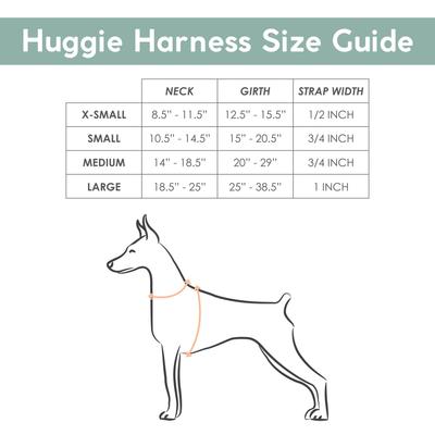 Show full view: Awoo Huggie Front Clip Dog Harness, Peach, X-Small slide 7 of 9