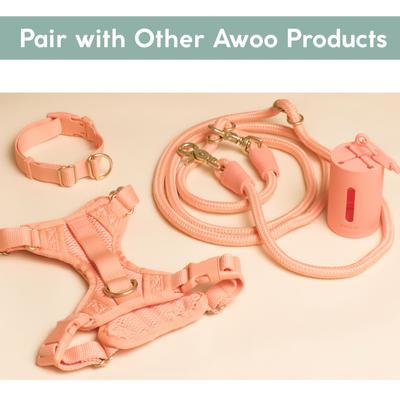 Show full view: Awoo Huggie Front Clip Dog Harness, Peach, X-Small slide 8 of 9