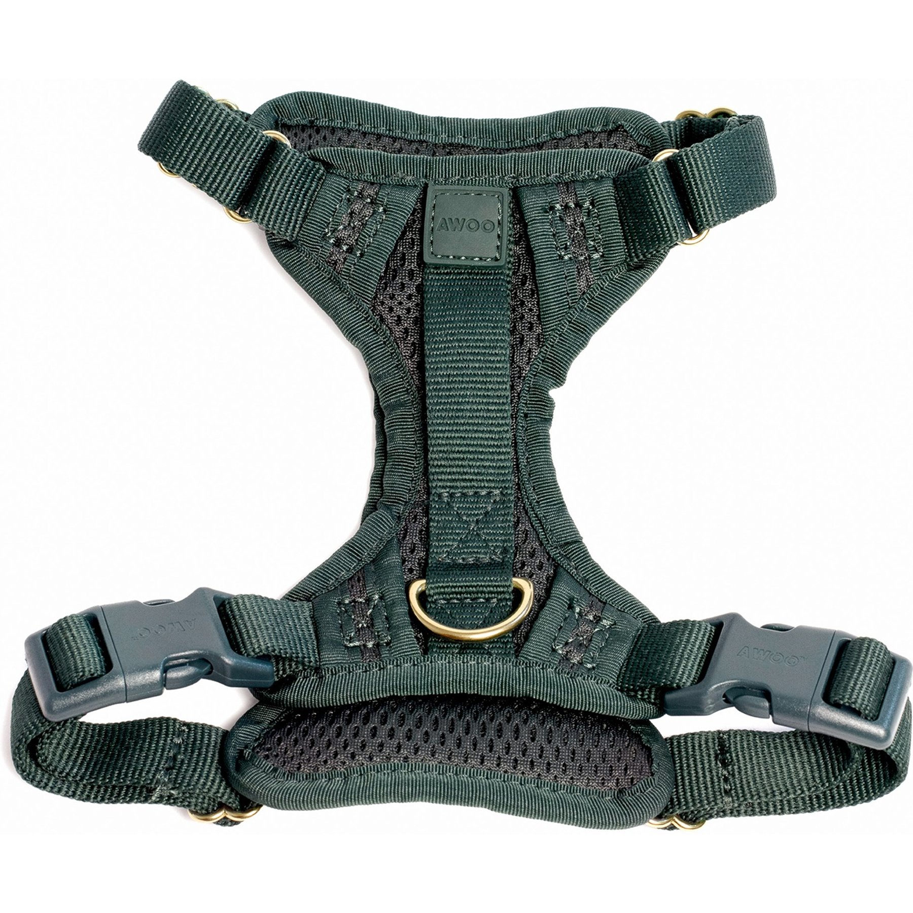 Awoo Huggie Front Clip Dog Harness, Pine, Medium: 20 to 29-in chest