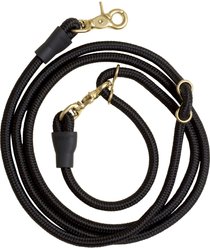 Awoo Infinity Standard Dog Leash, 7-ft long, Black