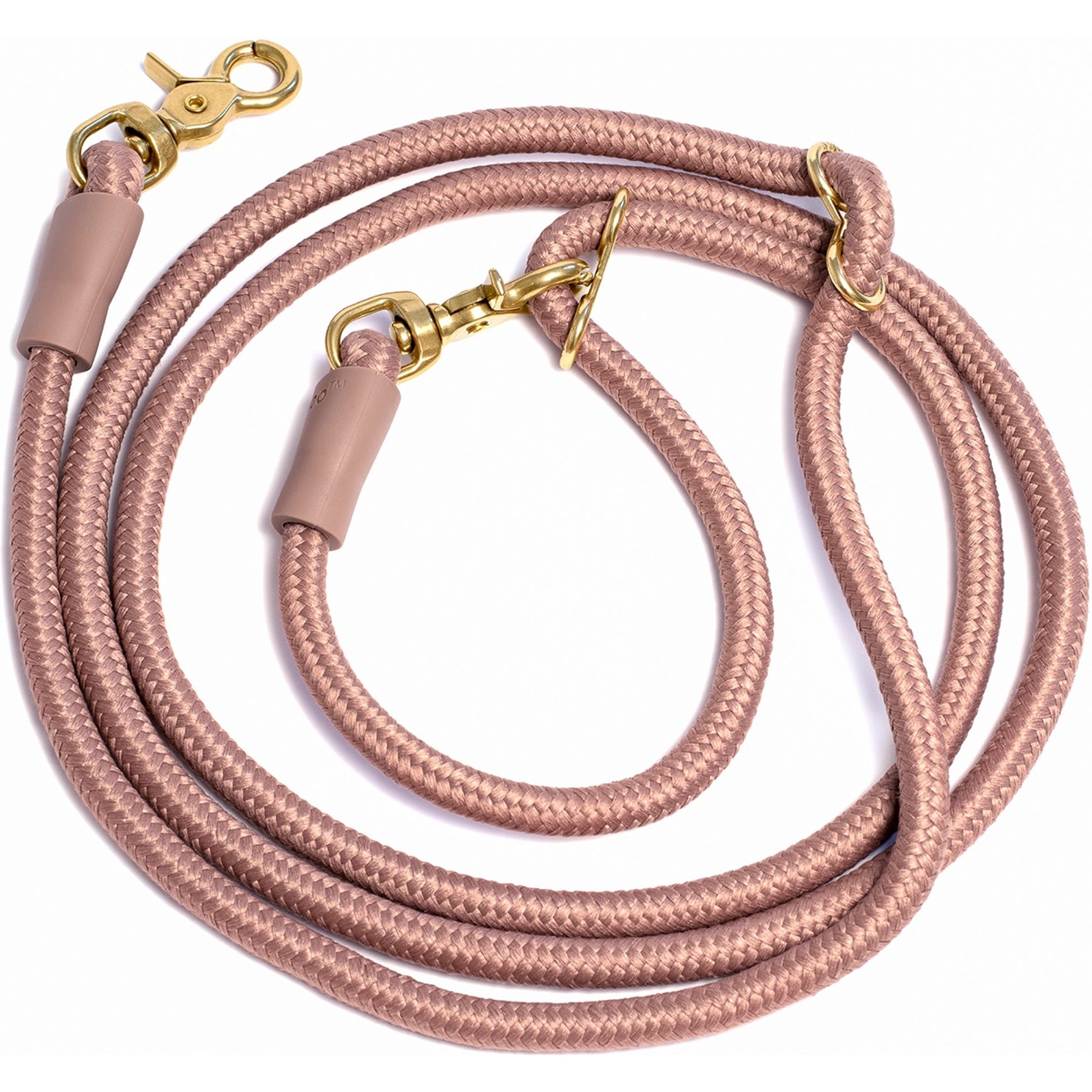 Awoo Infinity Standard Dog Leash, 7-ft long, Mocha