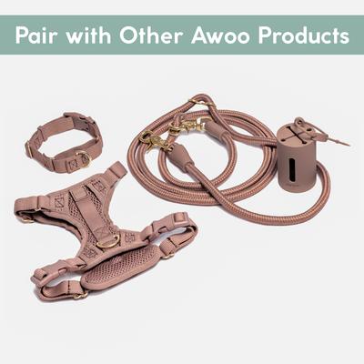 Show full view: Awoo Infinity Standard Dog Leash, 7-ft long, Mocha slide 3 of 4