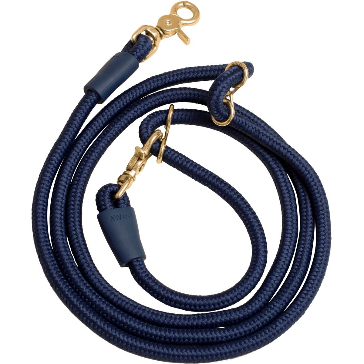 Awoo Infinity Standard Dog Leash, 7-ft long, Navy