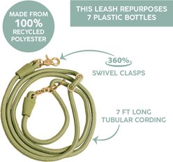 Awoo Infinity Standard Dog Leash, 7-ft long, Olive slide 2 of 9