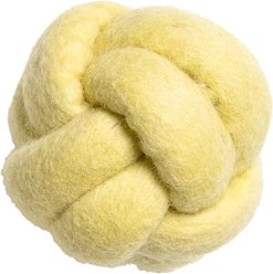 Awoo Knot Today Felt Puzzle Dog Toy, Yellow