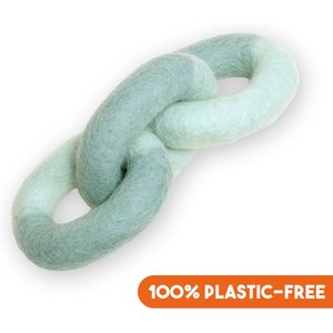 Awoo Link Felt Dog Tug Toy, Aqua, Large