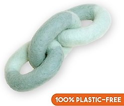 Awoo Link Felt Dog Tug Toy, Aqua, Small