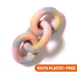 Awoo Link Felt Dog Tug Toy, Multi, Large