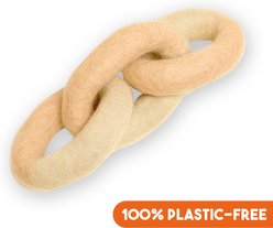 Awoo Link Felt Dog Tug Toy, Oat, Small