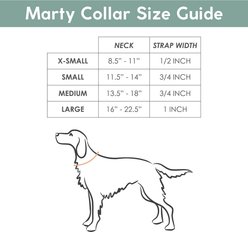 Awoo Marty Martingale Dog Collar, Mauve, Medium: 13.5 to 18-in neck, 3/4-in wide slide 2 of 6
