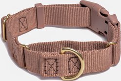 Awoo Marty Martingale Dog Collar, Mocha, Small: 11.5 to 14-in neck, 3/4-in wide