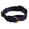 Show in main carousel: Awoo Marty Martingale Dog Collar, Navy, Medium: 13.5 to 18-in neck, 3/4-in wide slide 1 of 9