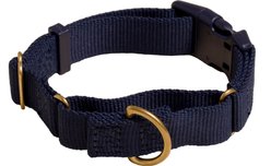 Awoo Marty Martingale Dog Collar, Navy, Small: 11.5 to 14-in neck, 3/4-in wide