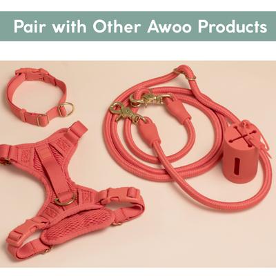 Show full view: Awoo Marty Martingale Dog Collar, Spice, Medium: 13.5 to 18-in neck, 3/4-in wide slide 6 of 9