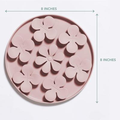 Show full view: Awoo Meadow Snuffle Mat Silicone Dog & Cat Lick Mat Slow Feeder, Mauve slide 2 of 10