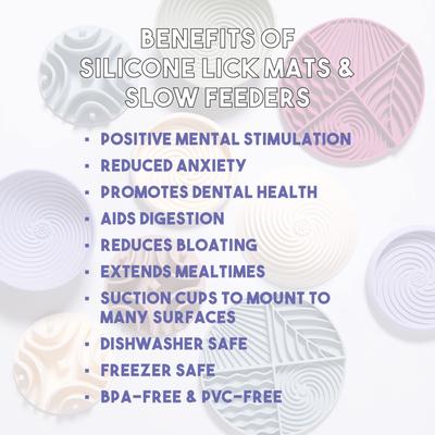 Show full view: Awoo Meadow Snuffle Mat Silicone Dog & Cat Lick Mat Slow Feeder, Mauve slide 5 of 10