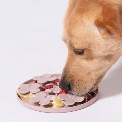Show full view: Awoo Meadow Snuffle Mat Silicone Dog & Cat Lick Mat Slow Feeder, Mauve slide 7 of 10