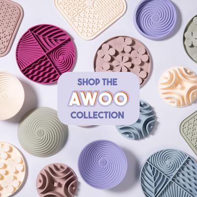 Show full view: Awoo Meadow Snuffle Mat Silicone Dog & Cat Lick Mat Slow Feeder, Mauve slide 8 of 10