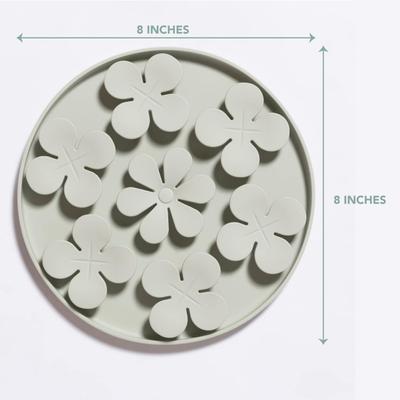 Show full view: Awoo Meadow Snuffle Mat Silicone Dog & Cat Lick Mat Slow Feeder, Sage slide 3 of 11