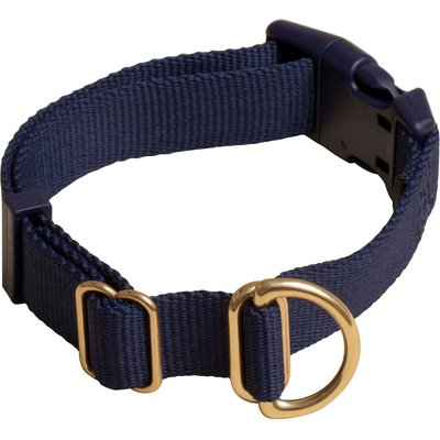 Awoo Awoo Pack Standard Dog Collar, Navy, Small: 10 to 15-in neck, 3/4-in wide