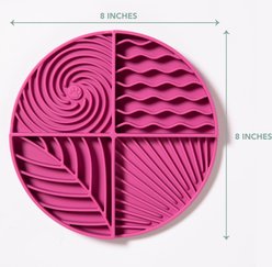 Awoo Paradise Silicone Dog & Cat Lick Mat & Slow Feeder, Fuchsia slide 2 of 8