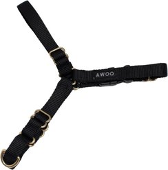Awoo Roam No Pull Dog Harness, Black, X-Small