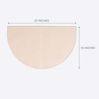 Show full view: Awoo Silicone Splash Mat, Almond, Large slide 3 of 8