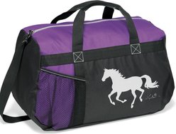 Awst Int'l Lila Galloping Horse Duffle Bag, Purple
