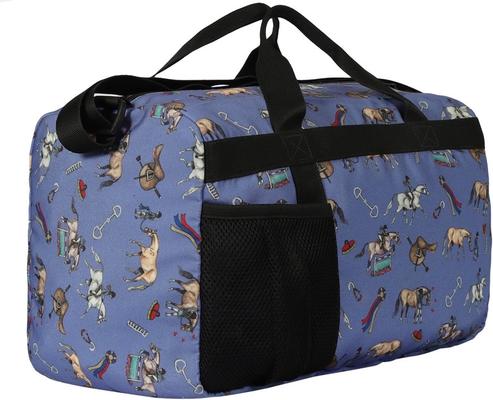 Show full view: Awst Int'l Lila Hunter Ponies Horse Duffle Bag, Blue slide 3 of 7