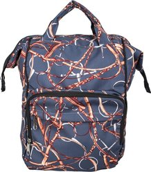 Awst Int'l Lila Snaffle Bit Bridles Horse Backpack & Laptop Case, Navy