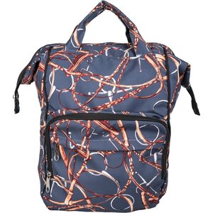 Awst Int'l Lila Snaffle Bit Bridles Horse Backpack & Laptop Case, Navy
