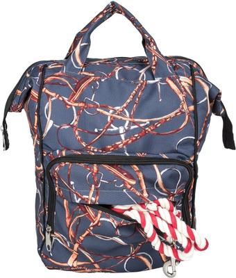 Show full view: Awst Int'l Lila Snaffle Bit Bridles Horse Backpack & Laptop Case, Navy slide 3 of 6