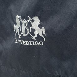 B Vertigo Cascada Box Curtain, Dark Navy slide 2 of 2