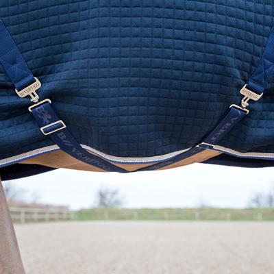 Show full view: B Vertigo Theo Thermo Wool Mix Horse Stable Blanket, Dark Navy, 69-in slide 2 of 7