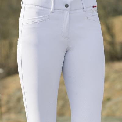 Show full view: B Vertigo Womens Olivia Silicone Full Seat Breeches, Bright White, 20 slide 8 of 10