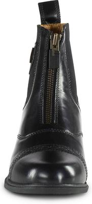 Show full view: B Vertigo Womens Saturn Front-Zip Leather Paddock Boots, Black, 8.5 slide 5 of 8